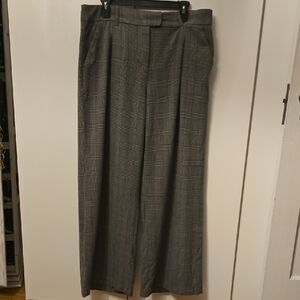 American Eagle Outfitters Women's Gray Plaid Trousers